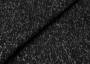 Пальтовая однотонная ёлочка, дублированная, цвет черно-белый