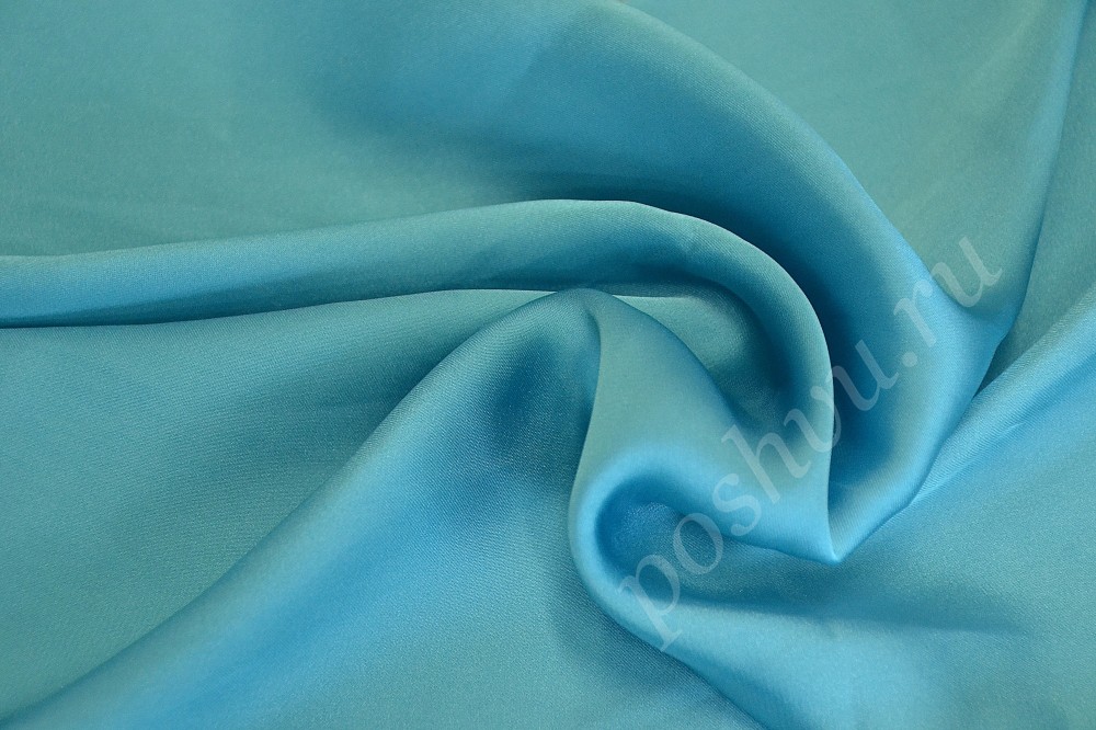 Блузочная ткань нежно-голубого цвета
