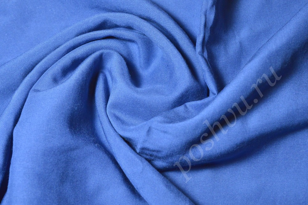 Штапельная ткань синего оттенка