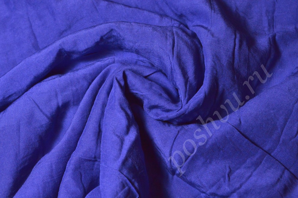 Ткань штапель синего оттенка