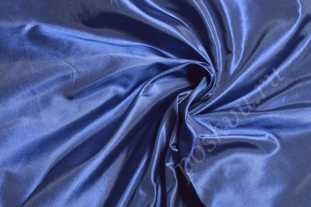 Ткань тафта синего оттенка