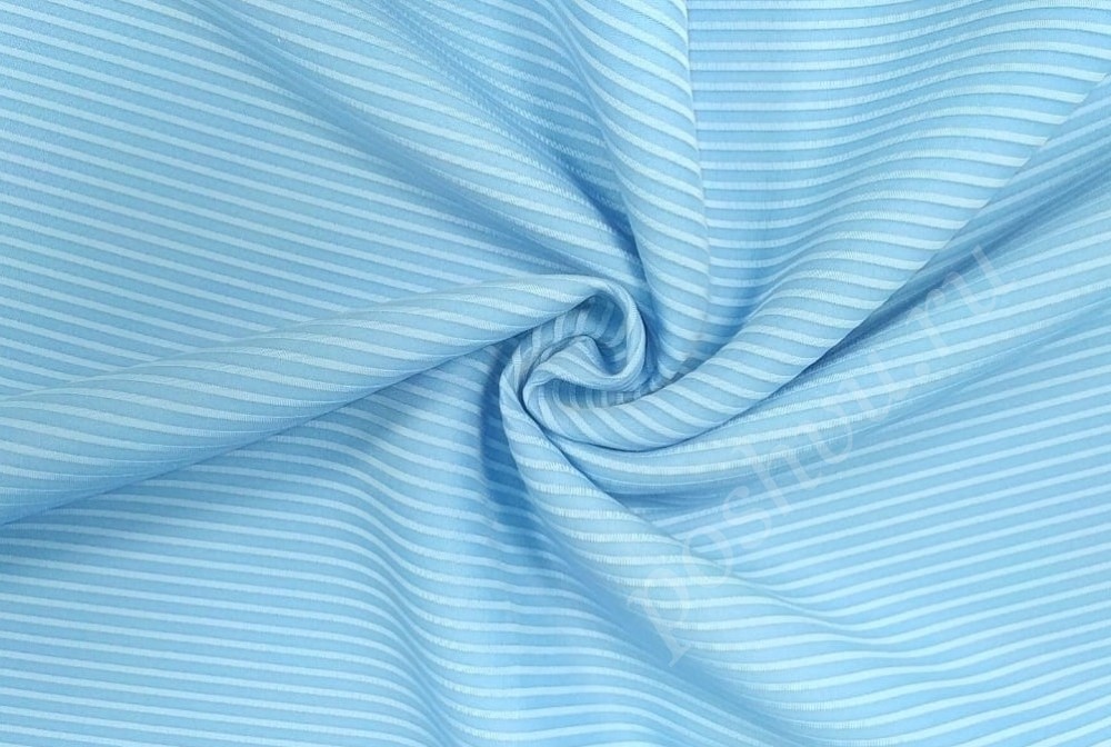Ткань неопрен Stripe голубого цвета