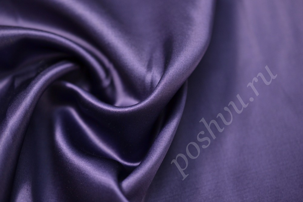 Ткань костюмная Фиолетовое чернило