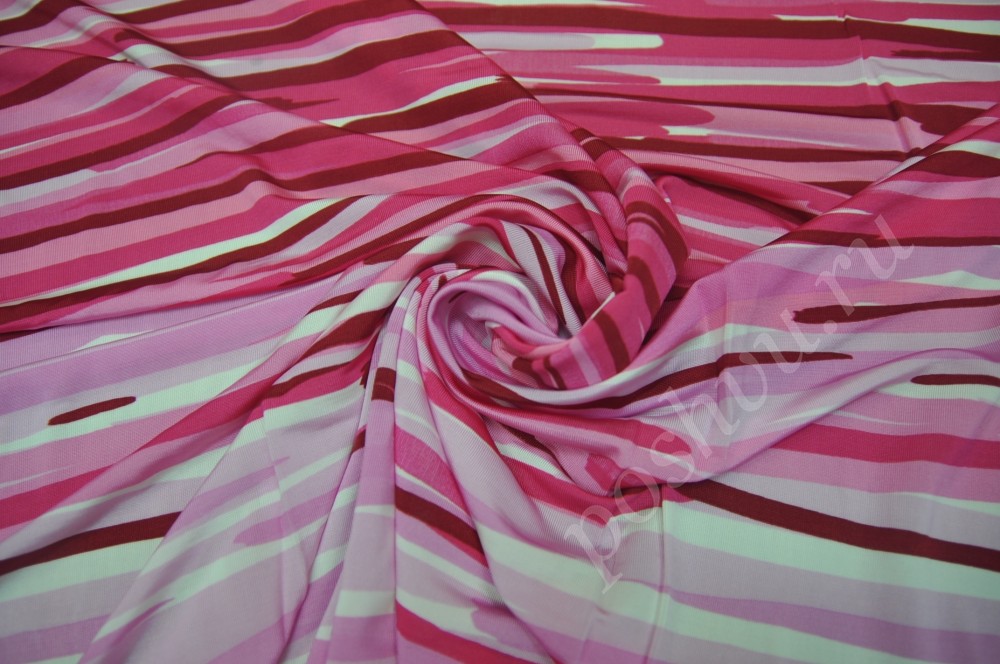 Трикотажная ткань в розовых тонах