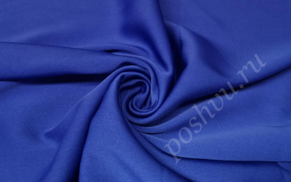 Ткань костюмная Кашмира, цвет синий