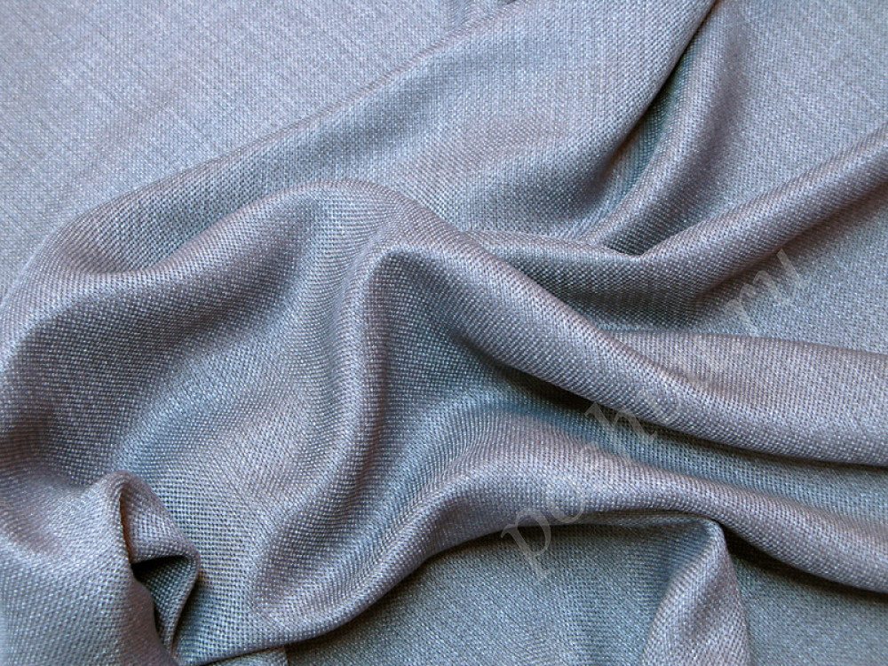 Портьерная ткань рогожка 54706 однотонная синего цвета