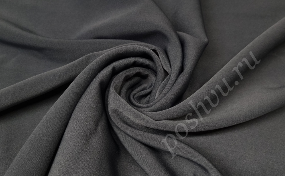 Ткань костюмная Кашмира, цвет темно-серый