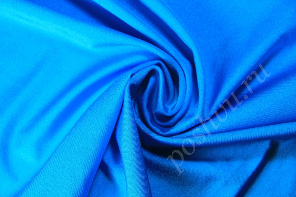 Ткань бифлекс синего цвета