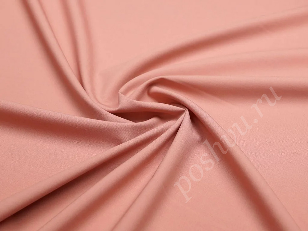 Костюмная двухсторонняя ткань цвета пыльной розы