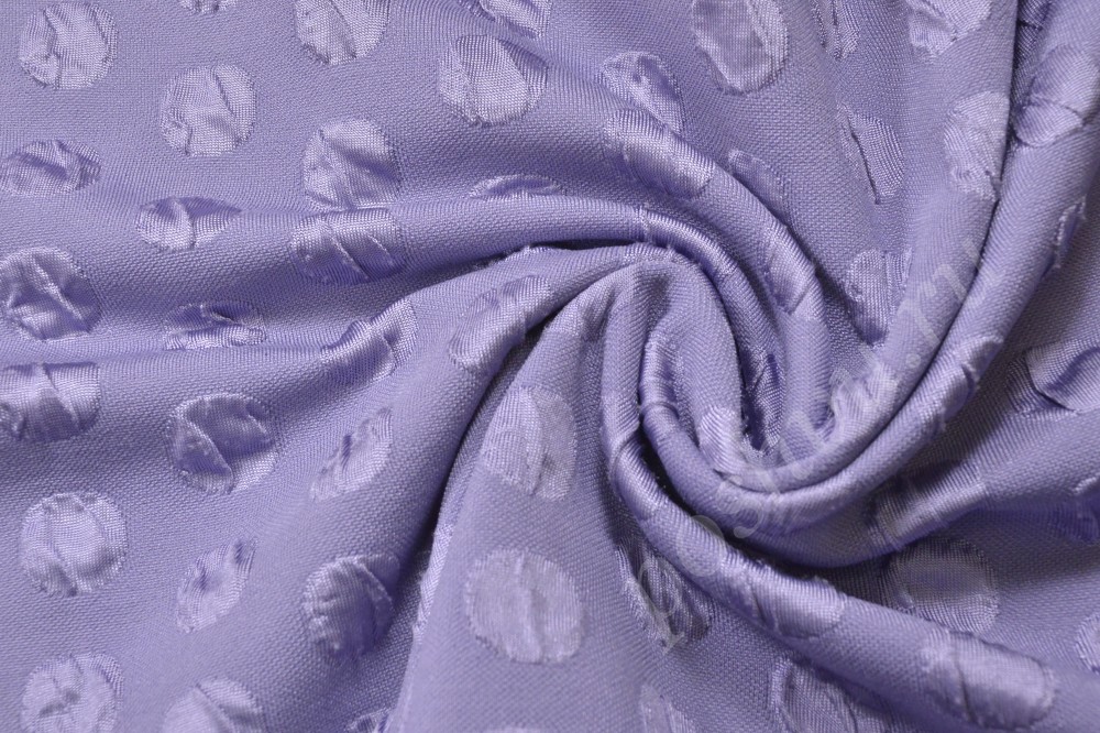Нежная ткань жаккард фиолетового оттенка с орнаментом