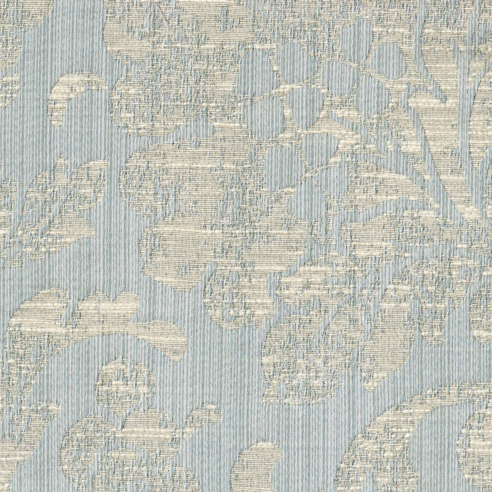 Портьерная ткань жаккард DAVINCI FLORINTINE крупный растительный орнамент в серых тонах (раппорт 47х24см)