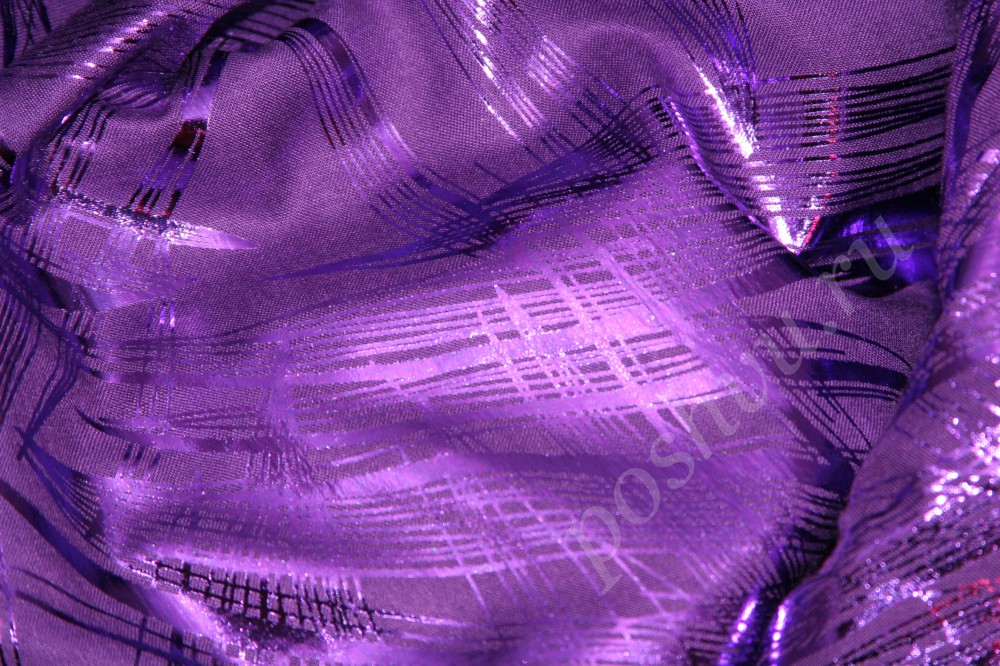 Ткань хлопковая Фиолетовый камыш