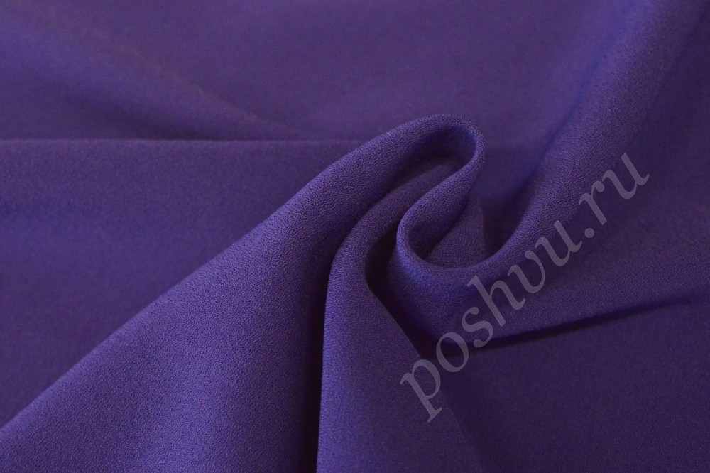 Креповая ткань фиолетового цвета