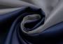 Портьерная ткань блэкаут MARCELLO двухсторонний серо-темно-синего цвета, выс.320см