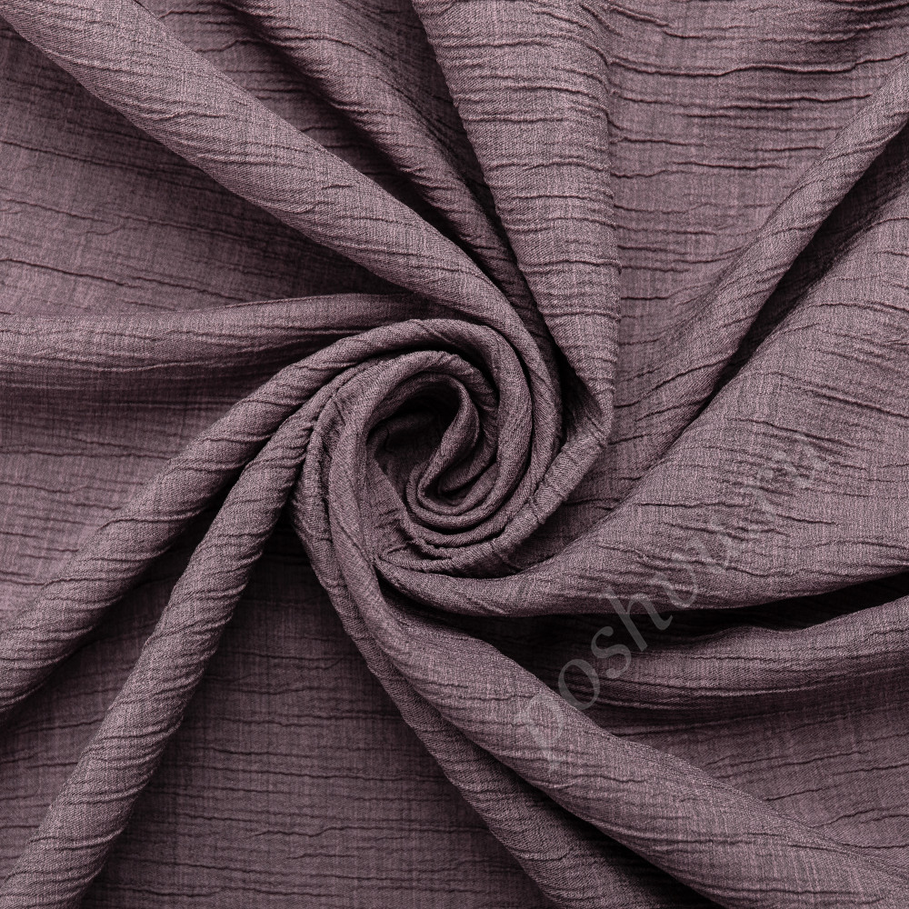Портьерная ткань жаккард OTELLO жатка лилового цвета, выс.300см