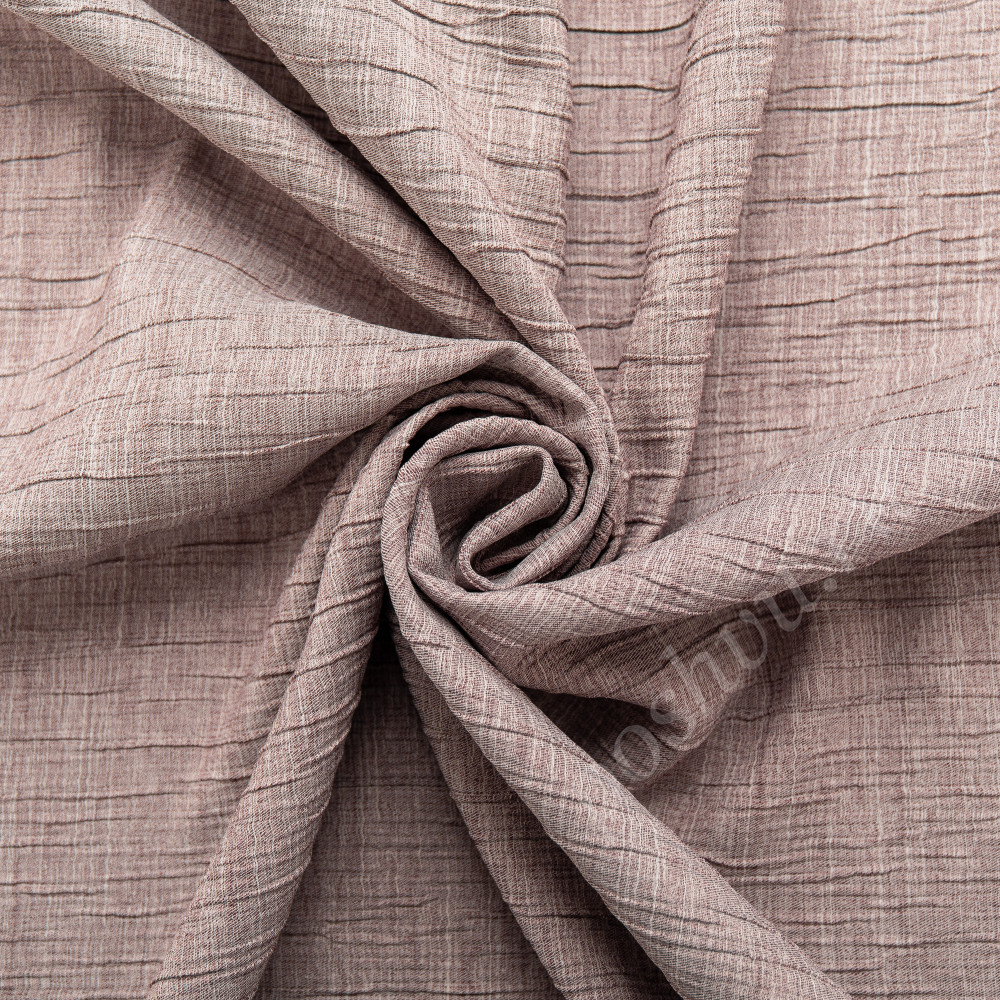 Портьерная ткань жаккард OTELLO жатка розово-лилового цвета, выс.300см