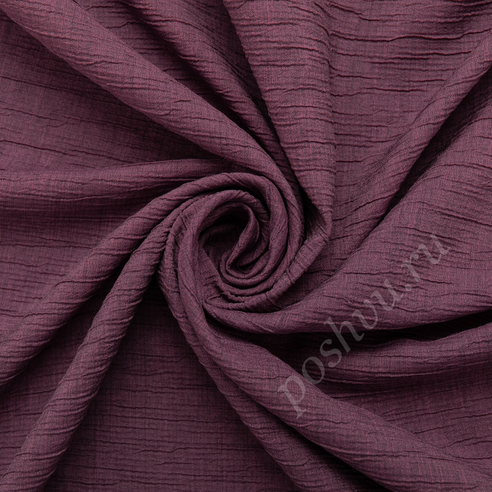 Портьерная ткань жаккард OTELLO жатка светло-бордового цвета, выс.300см