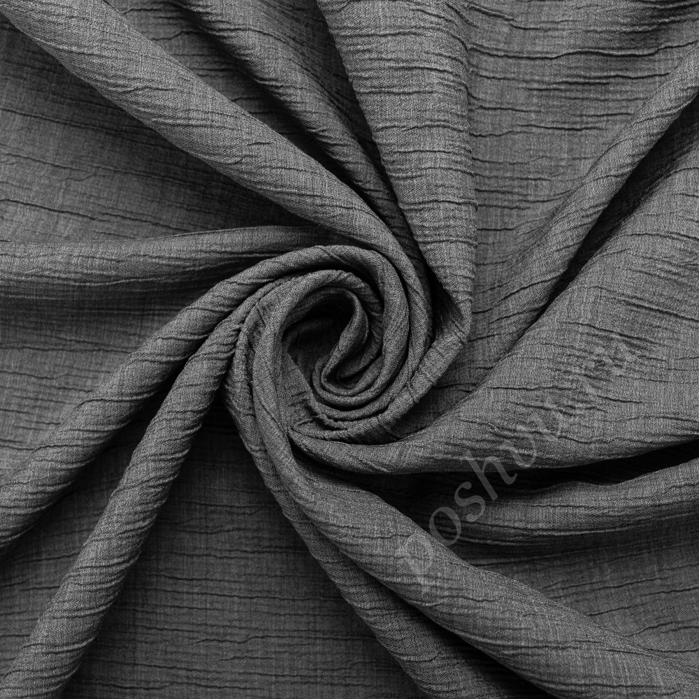 Портьерная ткань жаккард OTELLO жатка серого цвета, выс.300см