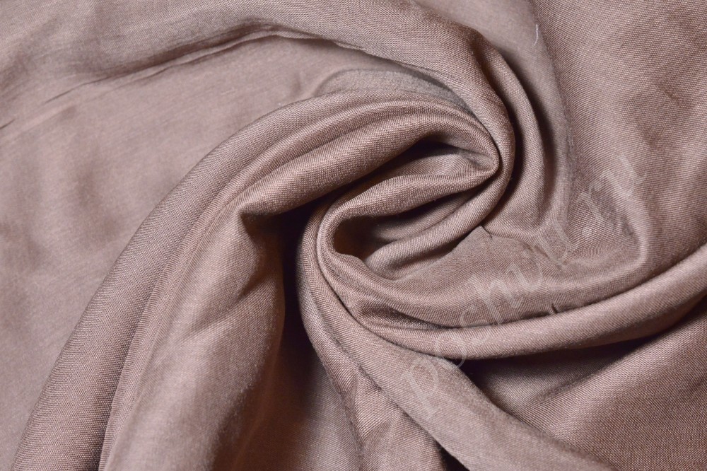 Ткань штапель розово-бежевого оттенка
