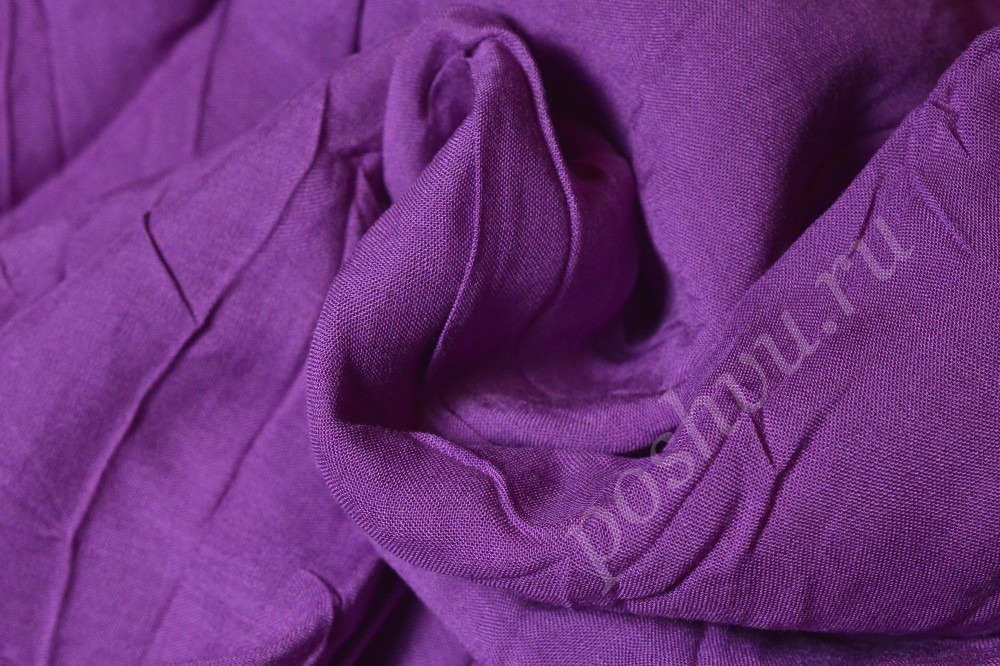 Ткань штапель ярко-фиолетового оттенка