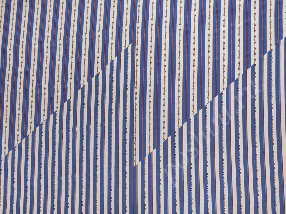 Ткань шелк в полосатый узор