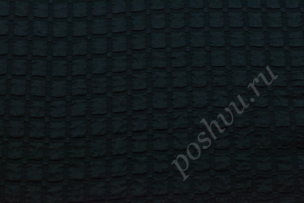 Ткань шелк плательно блузочный черного цвета