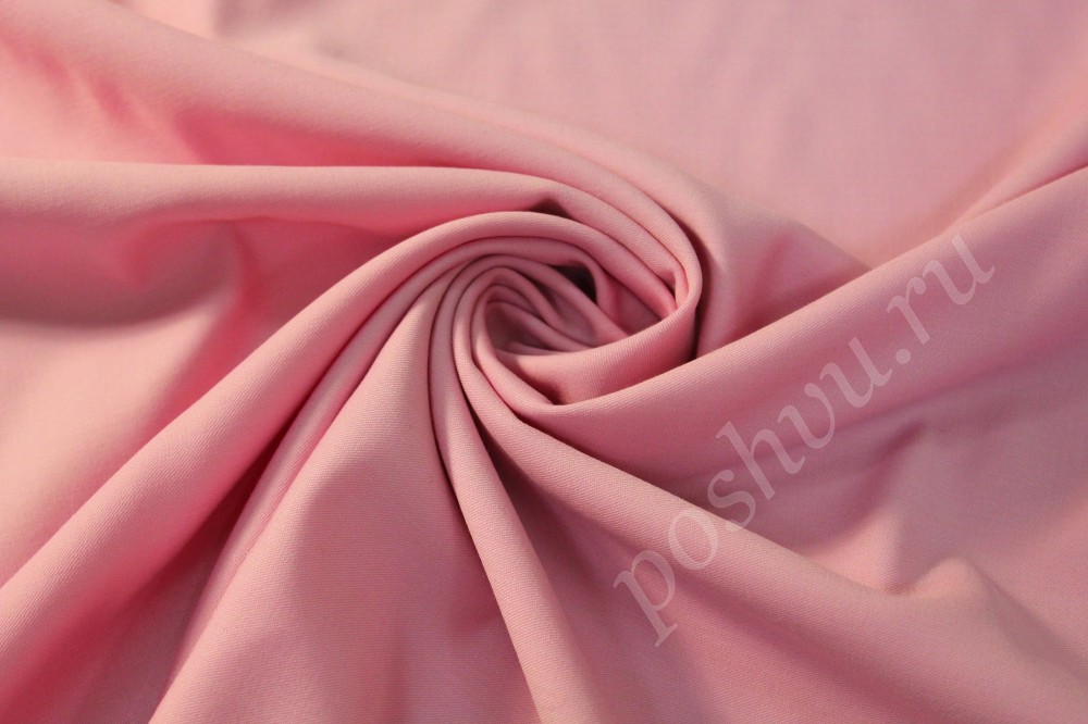 Ткань костюмная нежно-розового оттенка LEITMOTIV