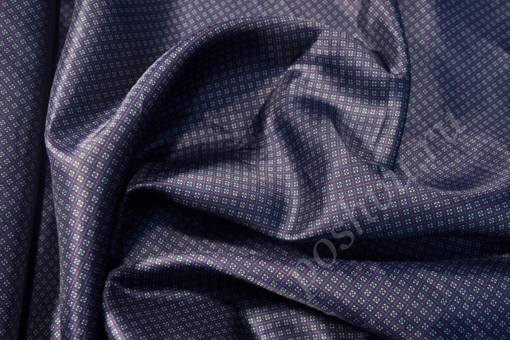 Подкладка плотная с вискозой сине-фиолетовая