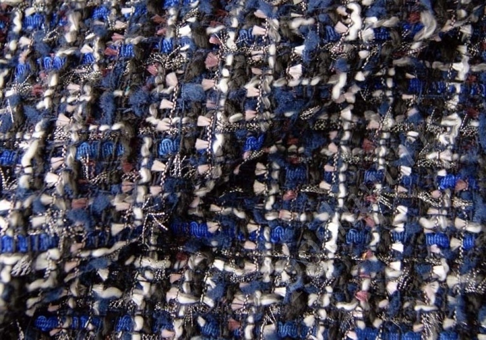 Костюмка шанель черно-синего цвета