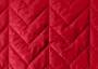 Курточная стеганая ткань Зиг-Заг красного цвета