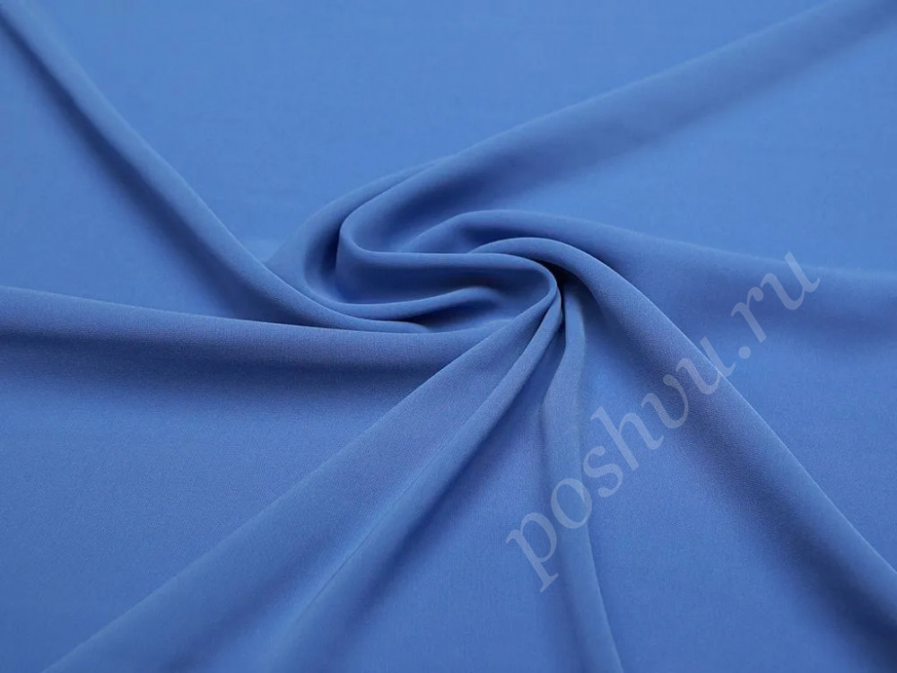 Блузочно-плательная ткань голубого цвета