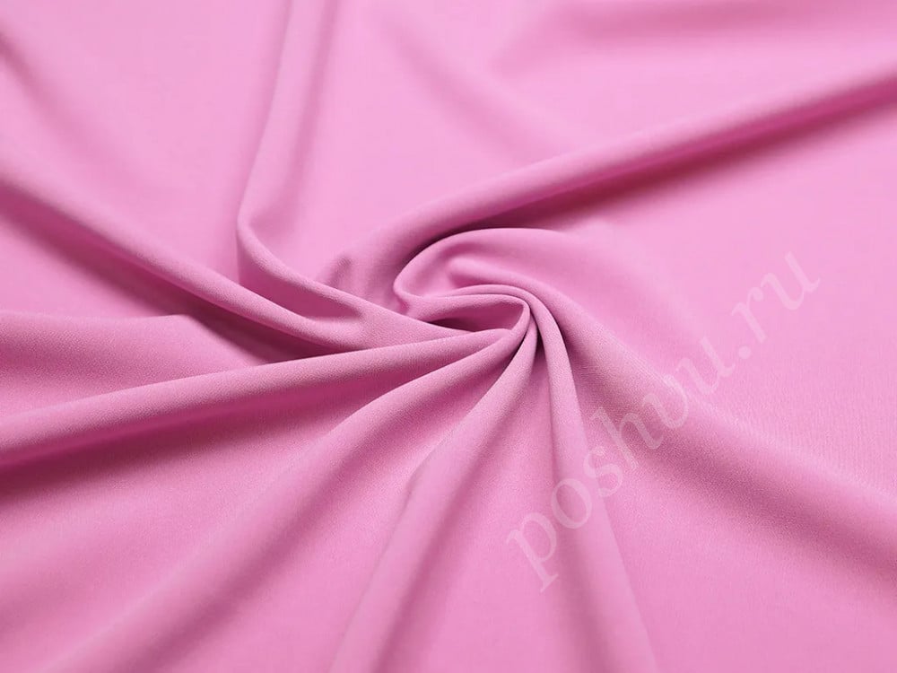 Плательная ткань Кади розово-лилового цвета