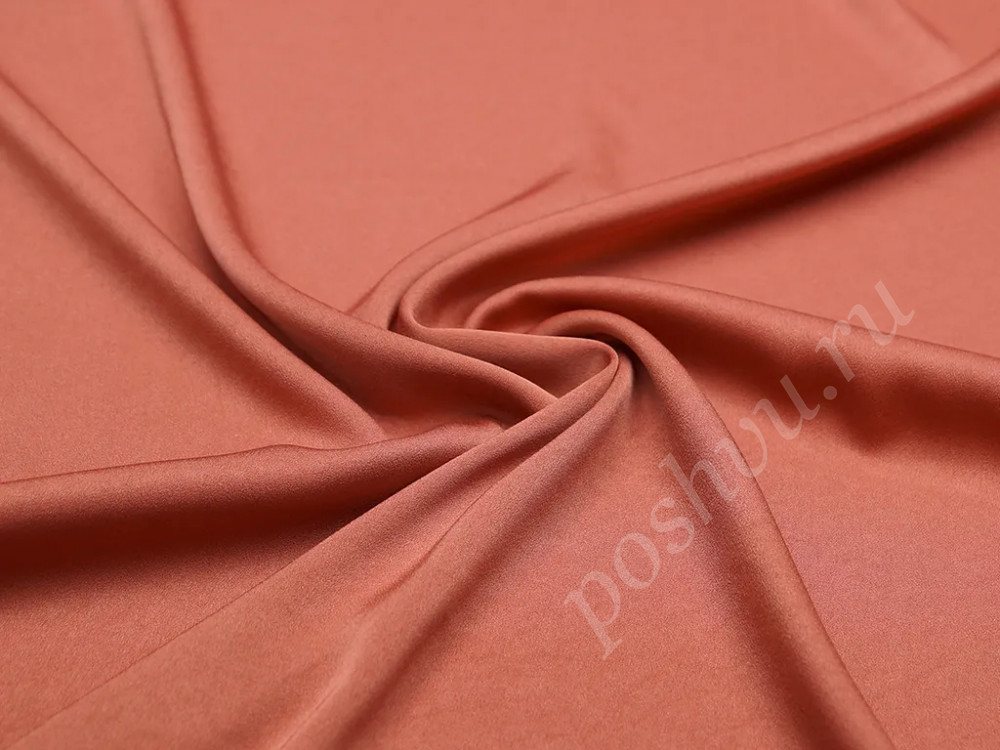Плательная ткань Кади темно-розового цвета