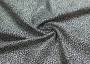 Шелк-твил блузочно-плательный черно-белого цвета с рисунком 