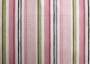 Портьерная ткань рогожка BERGERAC розовые, зеленые, белые полосы разной ширины