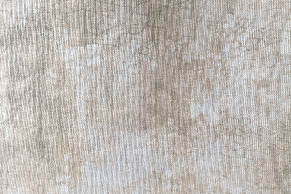 Портьерная ткань рогожка SUMMER PALACE однотонная в серо-коричневых тонах с эффектом старения