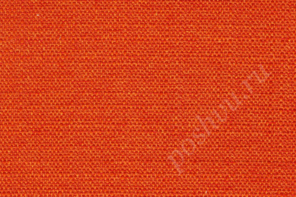 Портьерная ткань рогожка LINEX однотонная оранжевого цвета