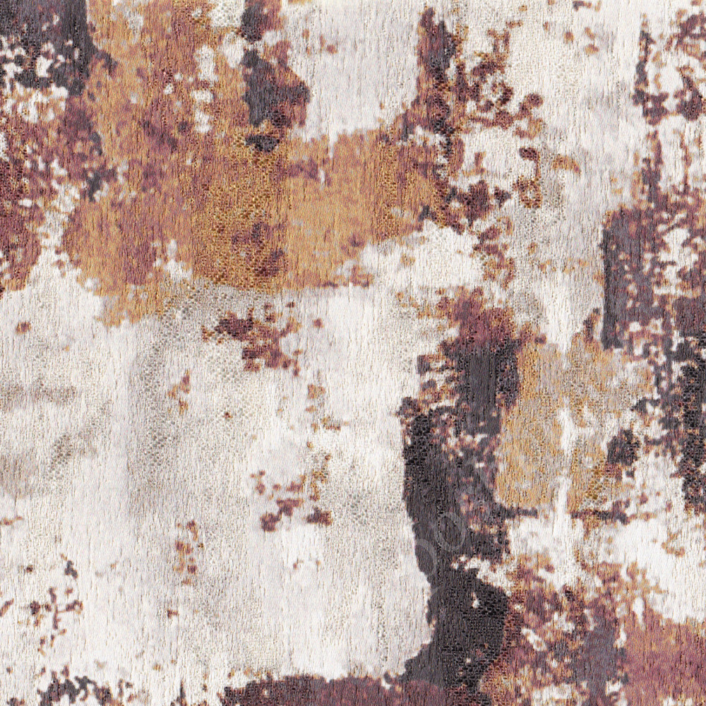 Портьерная ткань жаккард MEMORY абстрактный принт в песочно-коричневых тонах (рапорт 64х69см)