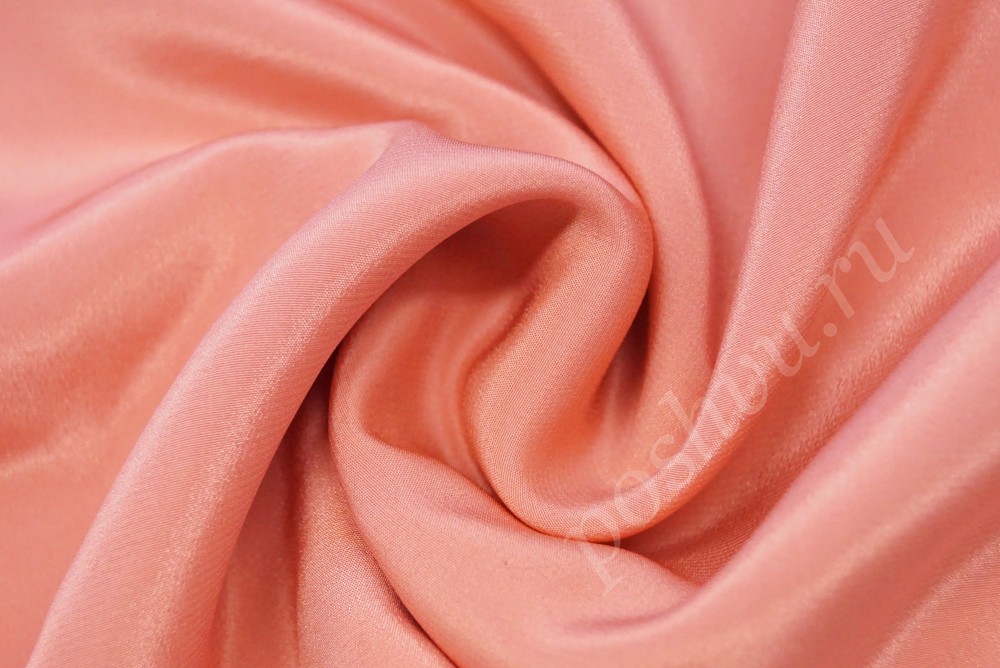 Ткань креп+крепон нежно-розового оттенка