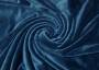 Велюр-стрейч однотонный, бирюзово-синий цвет, 250 гр/м2
