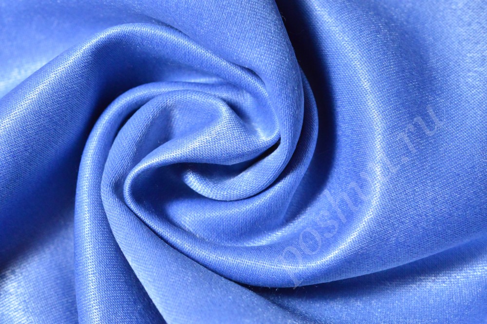 Ткань для штор софт светло-голубого оттенка