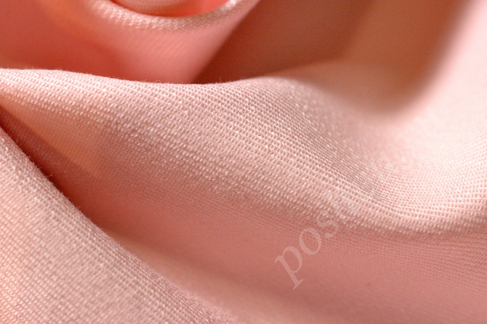 Ткань джинсовая светло-розового оттенка