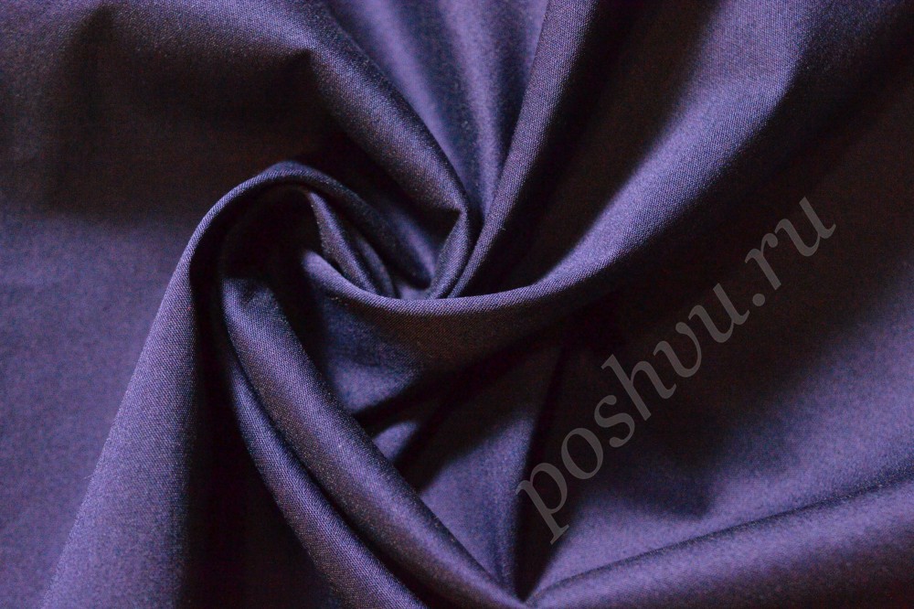 Ткань блузочная темно-фиолетового оттенка