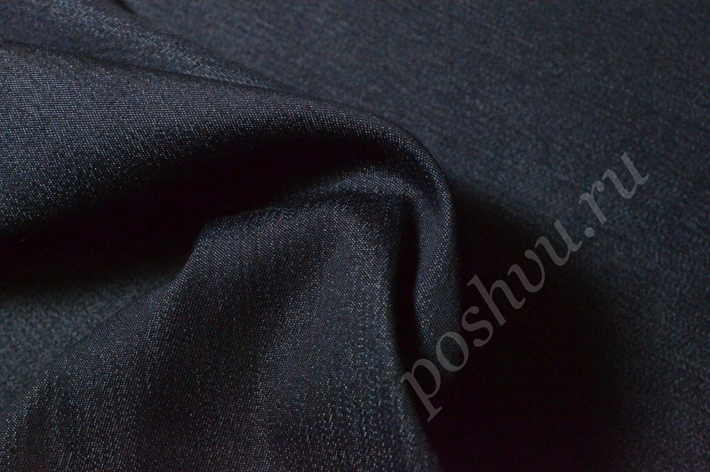 Ткань джинсовая классического темно-синего оттенка