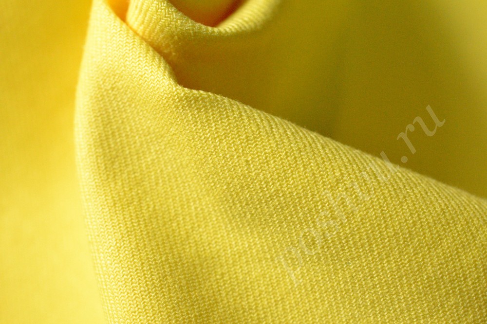 Ткань джинсовая желтого оттенка