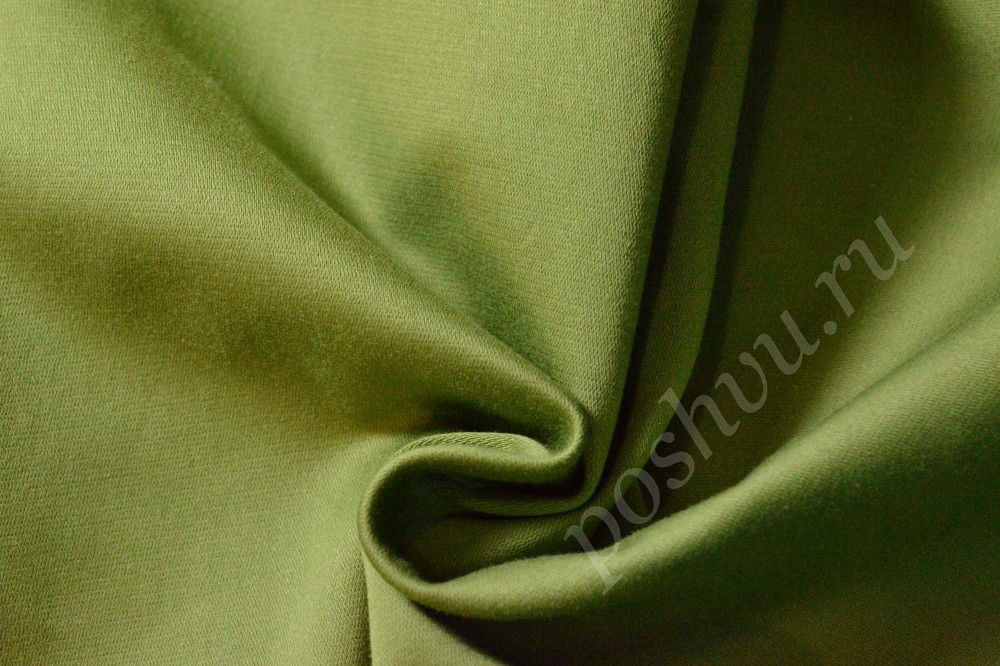 Ткань костюмная стильного светло-оливкового оттенка