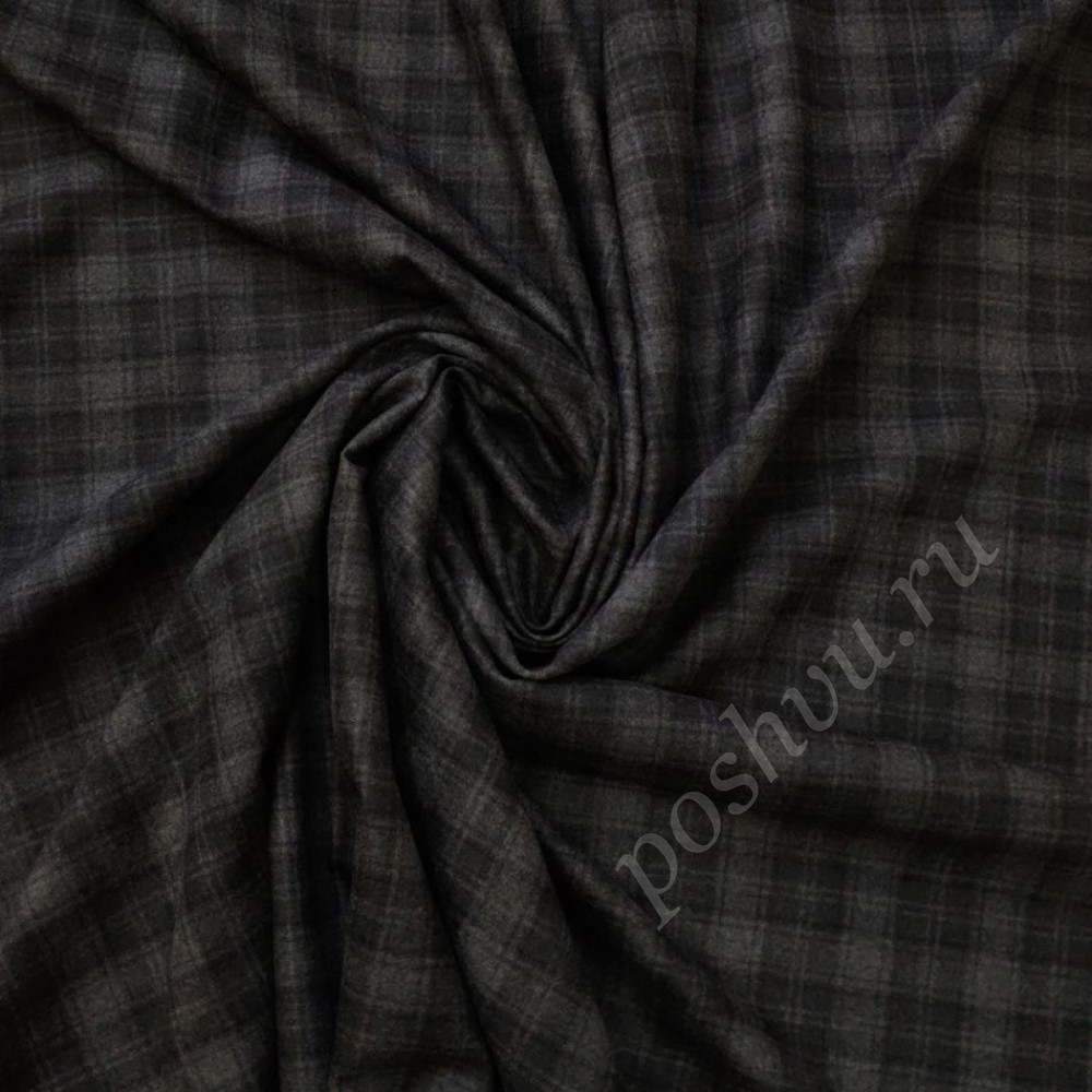 Ткань костюмная серого оттенка с узором