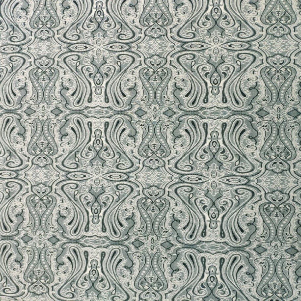 Жаккардовая ткань с хлопком нежно-зеленого оттенка