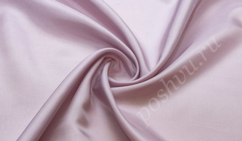 Ткань подкладочная с вискозой, бледно-лилового цвета