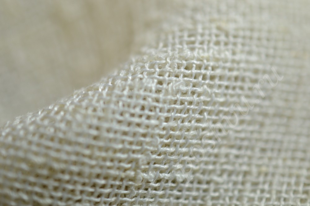 Ткань для штор вуаль изысканного белоснежного оттенка